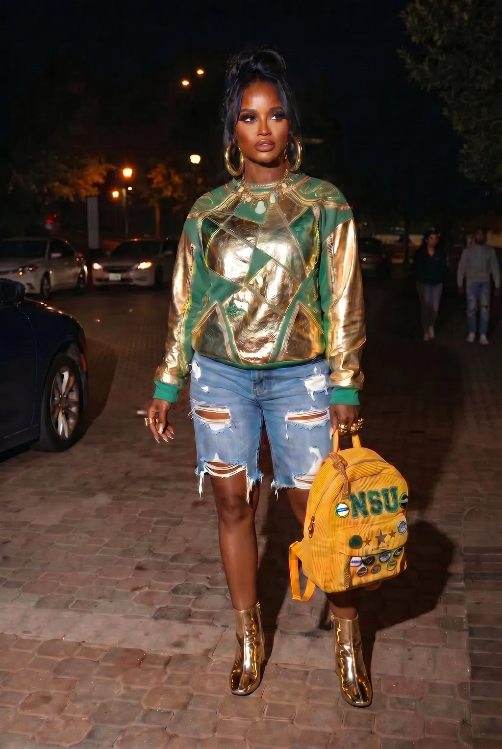 Street luxe after dark editorial